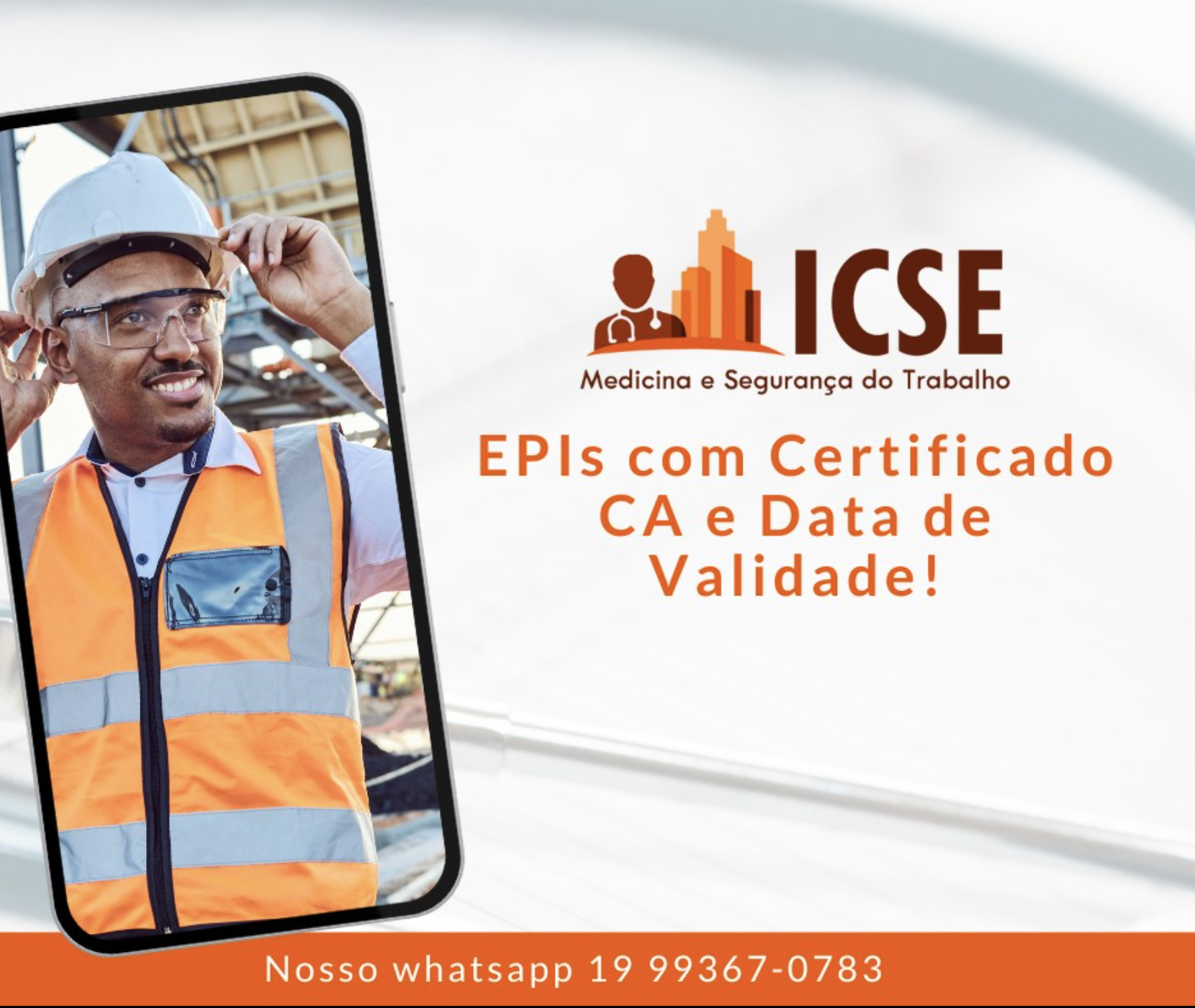 amos falar sobre um assunto crucial para a segurança dos nossos heróis de trabalho: EPIs!

É hora de dar destaque ao Controle de EPIs! 

 Você sabia que a validade dos Equipamentos de Proteção Individual (EPIs) é essencial para garantir a segurança dos colaboradores? Não dá para brincar com isso!

Certifique-se de que todos os EPIs estão dentro do prazo de validade e com o selo CA (Certificado de Aprovação) em dia.

Na nossa empresa, a segurança é prioridade máxima! Não medimos esforços para garantir que todos estejam protegidos da melhor forma possível.

Vamos juntos fazer do nosso ambiente de trabalho um lugar ainda mais seguro e protegido!